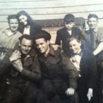 Sandy Bartlett, RN Beach Commando 'O'  (front centre) and others in Holland