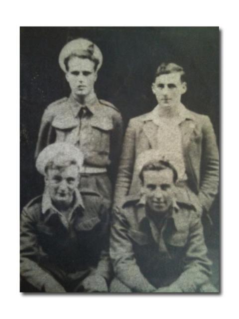RN Beach Commandos Sandy Bartlett and Thomas Golden, and unknown