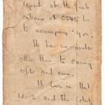 Handwritten note from Laycock to Cmdr. Goulding