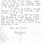 Letter (p2) to the mother of Albert Watts No. 9 Cdo
