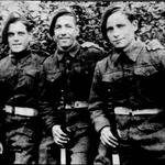 Fred Fletcher, Alfie Knight and Alexander Harland, 46RM Commando