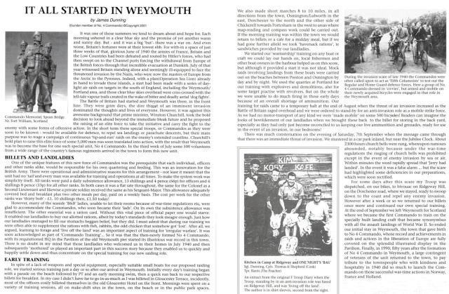 It all started in Weymouth by Major James Dunning