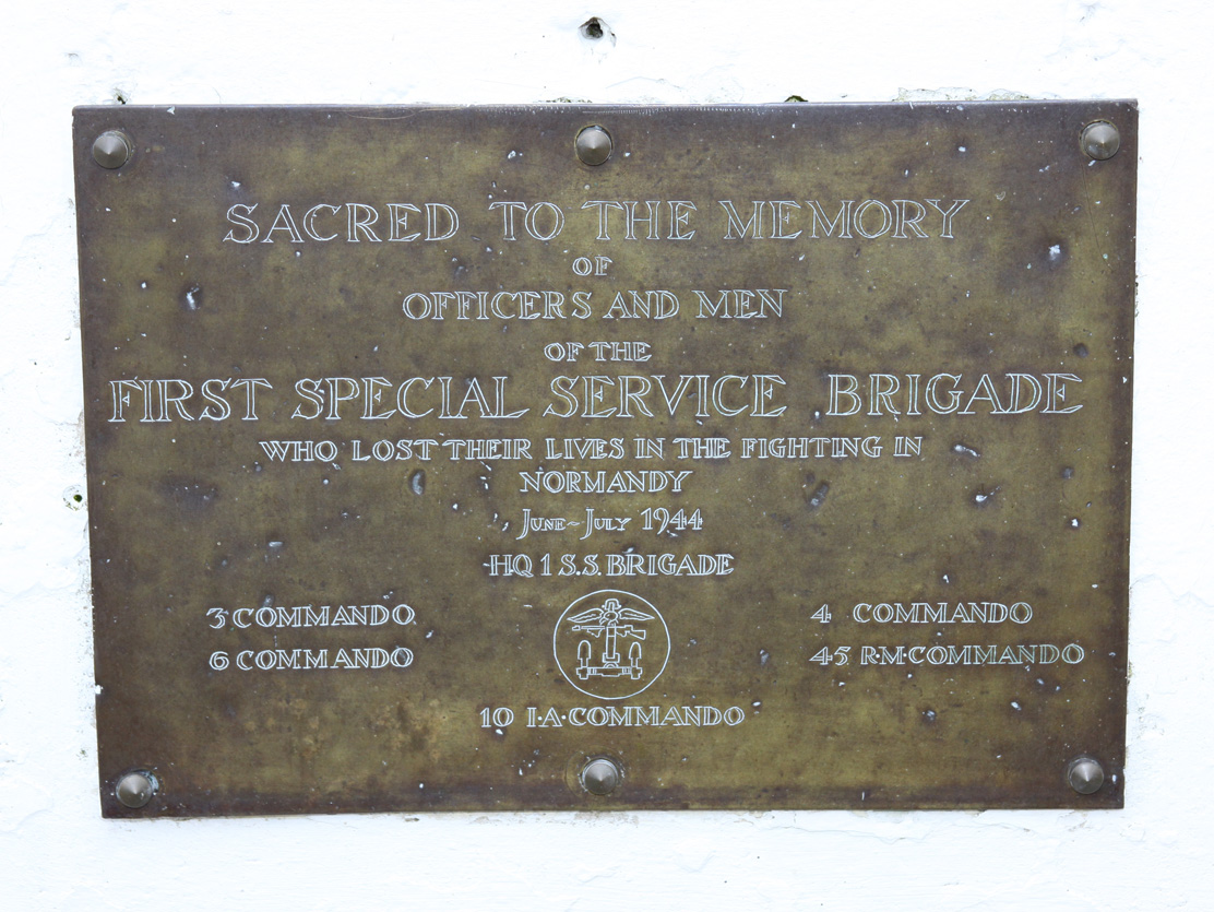 1st, Special Service Brigade Plaque, Normandy