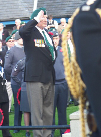 Jack Cox laying the CVA Wreath