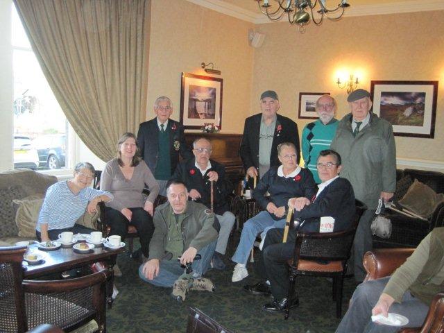 Billy Moore, Dougie Roderick, Stan Scott, Harold Nethersole and friends and family