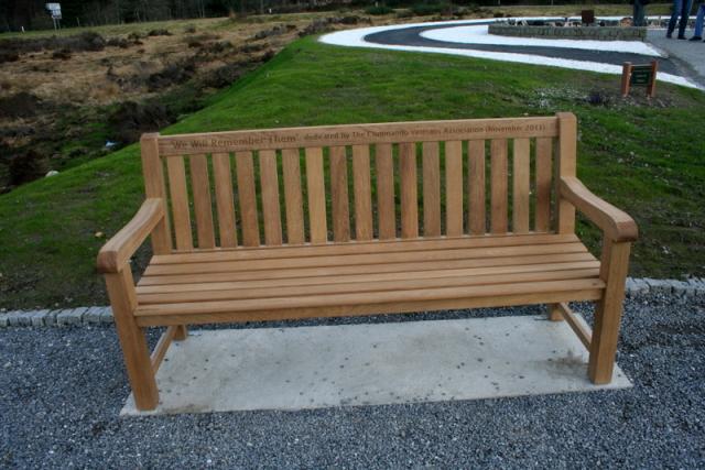 Bench donated by the CVA at the Area of Remembrance