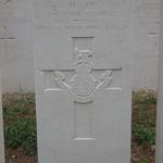 Corporal Harold Gee grave, No.2 Commando. Tirana Park Memorial Cemetery.