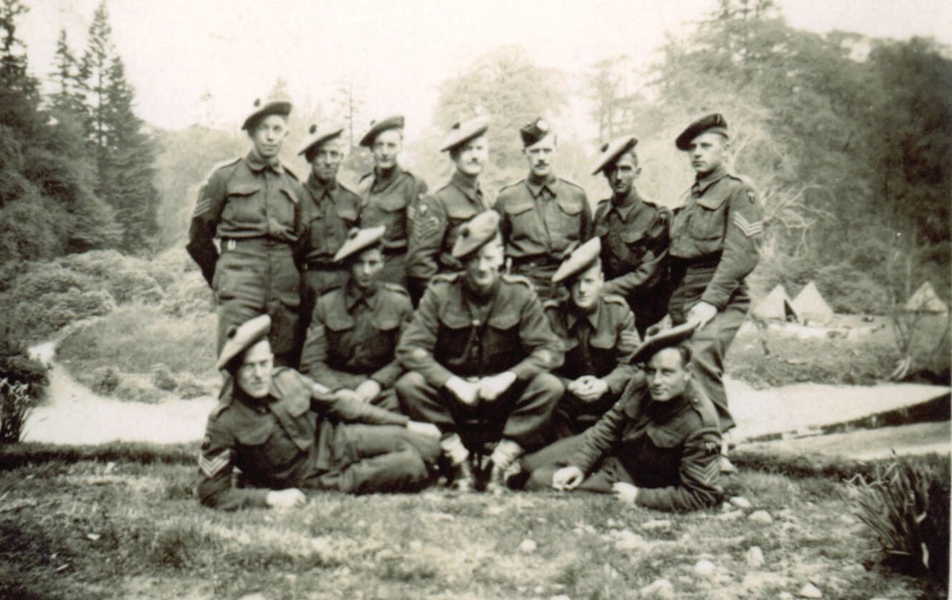 RSM Alan Moss and Sgts from No.2 Commando circa 1941/early 1942.