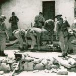No 2 Commando attend to wounded at the R.A.P., Spilje, Albania (Operation Healing II)