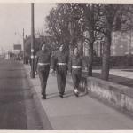 Edward 'Tiny' Burke BEM, Len Perkins MM, and Bert Dixon