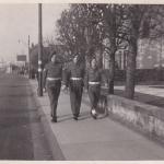 No.2 Commandos Edward 'Tiny' Burke BEM, Len Perkins MM, and Bert Dixon