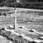 The original grave of 2nd Lieutenant John Middleton Hutchings