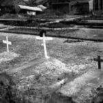 The original grave of Fusilier Jones, No.3 Commando, at Linne, Holland