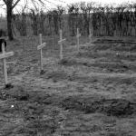 Original graves of Pte Eric Thomson No.6 Cdo. and others