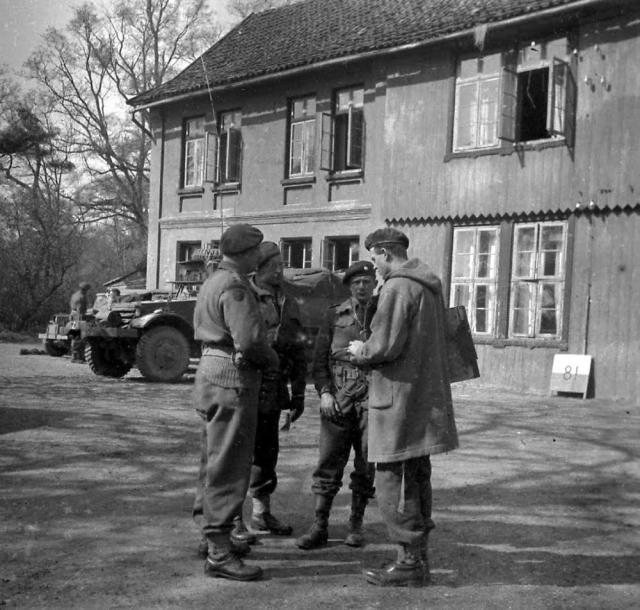 Outside building used by 1 Special Service Brigade HQ Signals