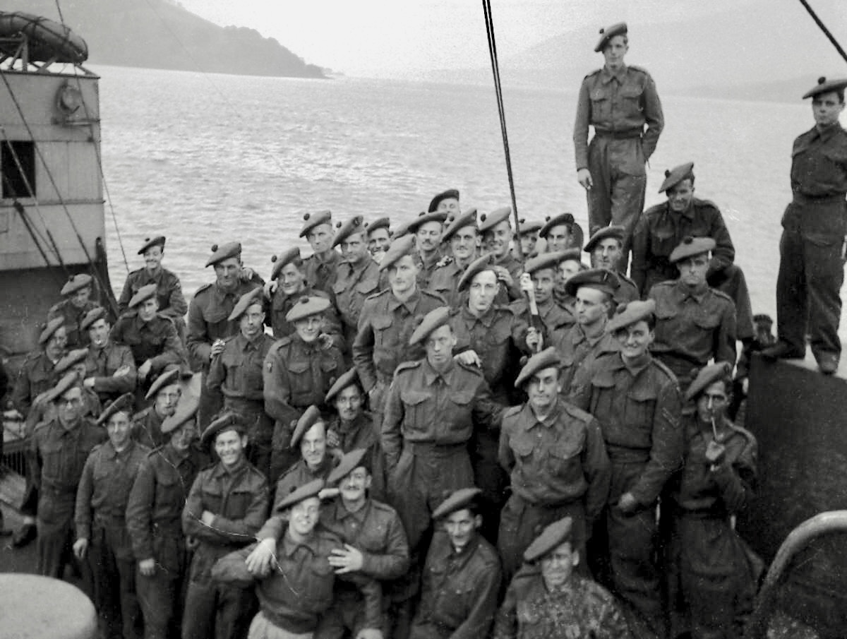 No.2 Commando 6 Troop on board the Ulster Monarch June 1941