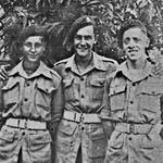 Rfn Geoff Hill, Pte Sid Lynn, Rfn Mick Collins, No.5 Cdo. 5 Troop, India 1944.