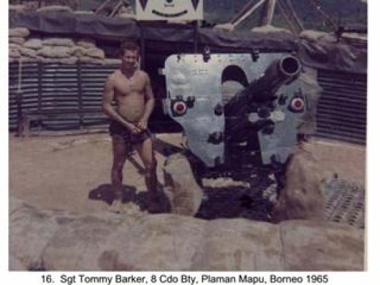 Sgt. Tommy Barker, 8 Bty. RA, Borneo 1965