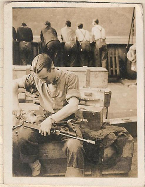 No.2 Commandos on board the Ulster Monarch 1941