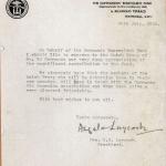 Commando Benevolent Fund letter thanking the Dutch troop