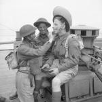 Men of No.1 Commando 'blacking up' during combined operations training