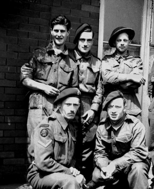 Ken Emmerson (front left) No.1 SS Bde HQ and others