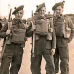 Gerry Wilson, Ken McAllister, and Tom McCormack, No.2 Commando. Paignton, Devon, Nov. 1940. 