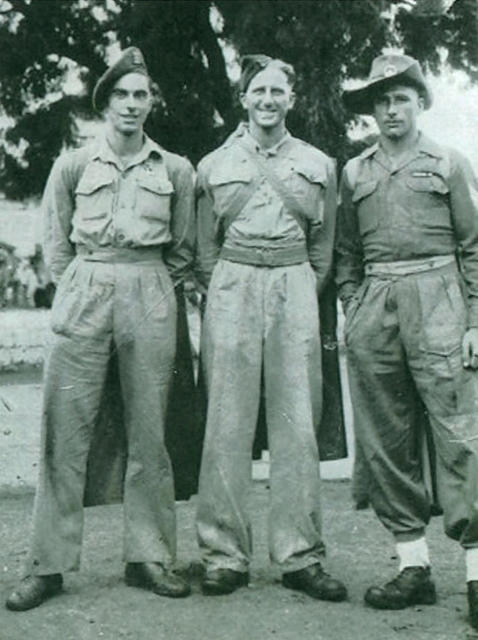 John Southworth MM and 2 unknown