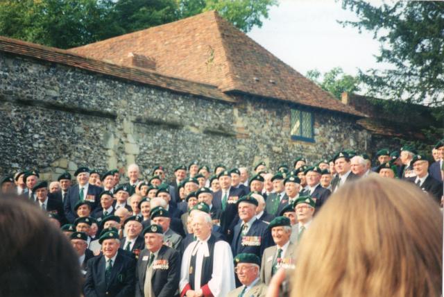 Brigadier Ken Trevor, Henry Brown and others from No.1 Cdo. Winchester 1995