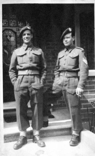 LSgt. George Graham (right), No.4 Commando, and u/k (2)