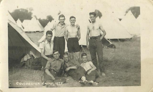 Vic Brothwood, Colchester Camp, 1935