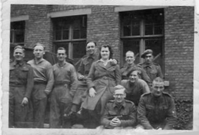Tom Mitchell and others, Dutch Beer Garden 1944/45