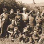 Some of No.4 Independent Company at Kirkintilloch, Scotland. on return from Norway 1940