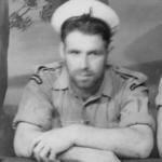 Pat Coffey RN Beach Commando, with older brother John in Alexandria.