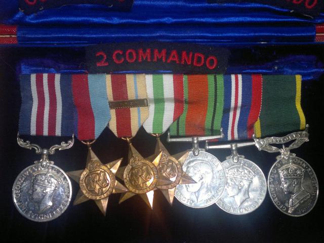 Medals of Eric Groves MM, No.2 Commando