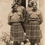 No.2 Commandos Edward 'Tiny' Burke, Len Perkins, Bill 'La' Aspey, and Joe Rogers