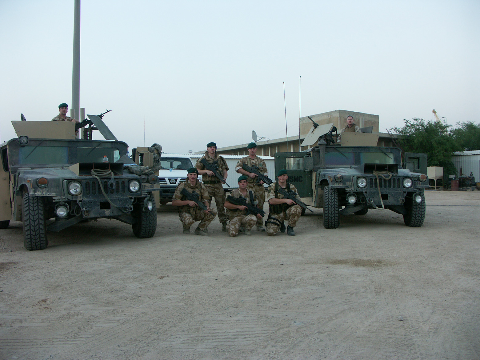 Composite patrol of Royal Marines, US Marines and US Navy