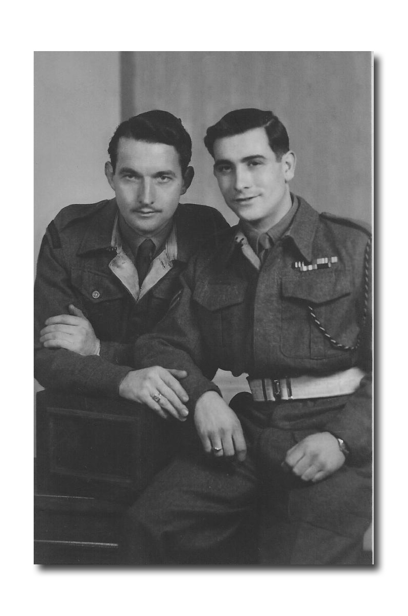 No.2 Commando Eric Groves MM (on the right) and unknown