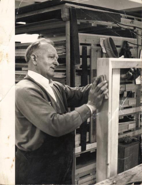 Matt Wade at work in 1972