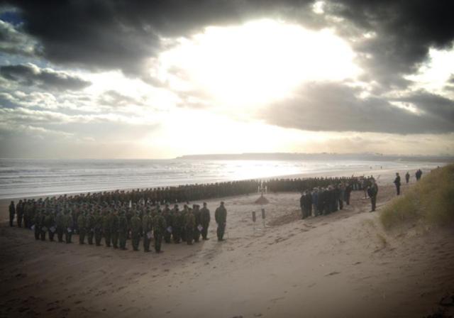 45 Commando RM service at Lunan Bay. November 2005