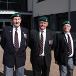 Douglas Davidson, Lt Col Graham Dunlop OBE, and Jackie Moyers