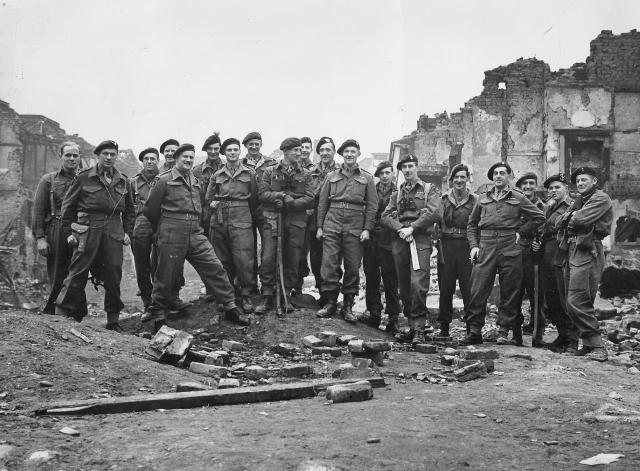 No. 3 Commando officers at Limehouse 1944