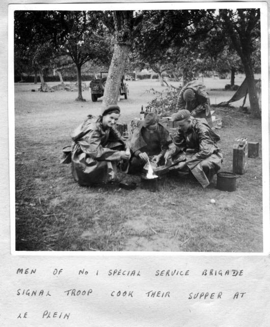 Some of No.1 Special Service Bde. Signal troop at Le Plein