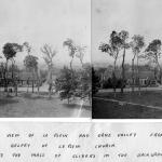 The view of Le Plein and Orne Valley from the belfry of Le Plein Church 1944 (annotated and extended)