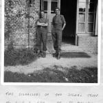 Sgt. Fisher and Cpl. Whalebelly, 1 Special Service Bde., Sigs, at St Maclou