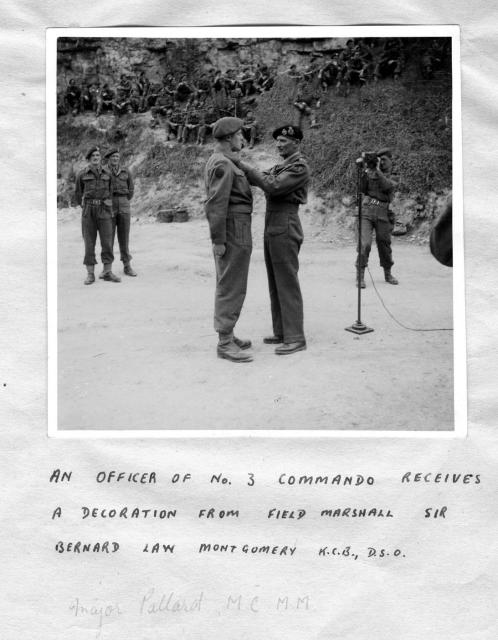 Captain Gordon Pollard MC MM, No.3 Commando. L'écarde quarry, Amfreville 16/7/1944.
