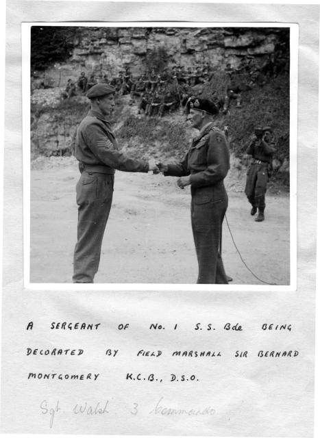L/Sgt. Edward Walsh MM, No.3 Commando. L'écarde quarry, Amfreville 16/7/1944