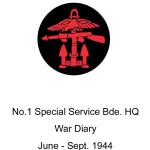 No.1 Special Service Brigade Headquarters War Diary