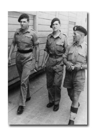 Harry Keay, Jock  & Johnny Ramsey, Rome, May 1945, 30 Assault Unit