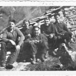 Gnr. Harry Keay (30AU) and others waiting for a drop on Mount Sagro in the Carrarra Mountains